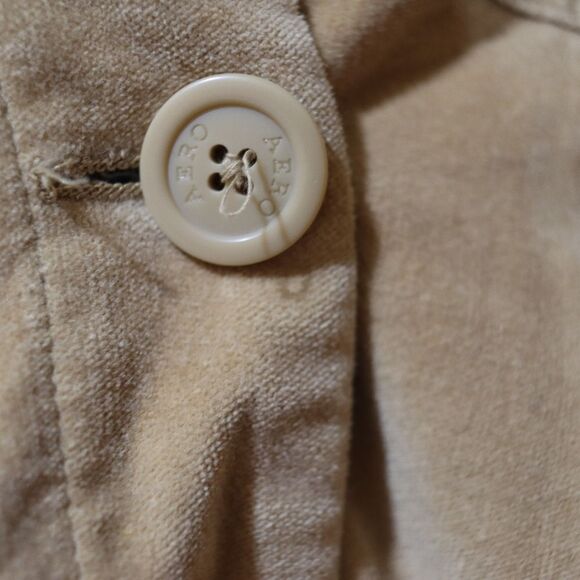 Aeropostale Vintage 90s Y2K Brown Faux Fur Collar Bomber Jacket Medium  Preppy - Picture 4 of 16